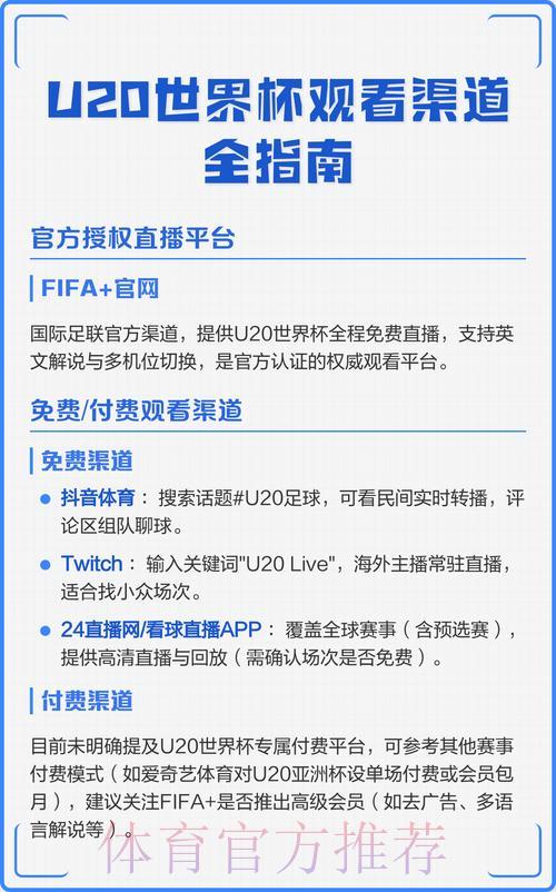 世界杯直播免费在线观看渠道大全